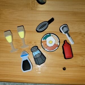Crocs Charms‎ lot of 8 Breakfast Theme New